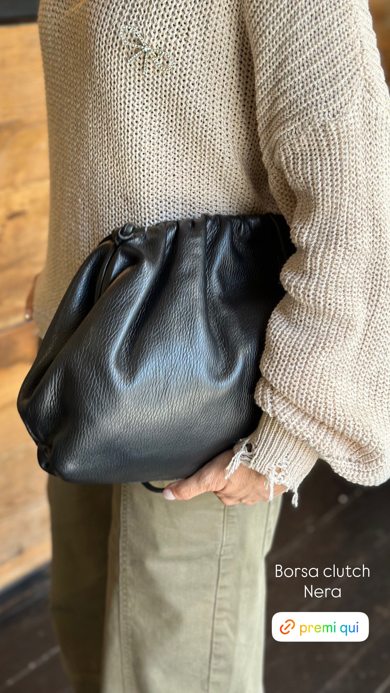 Borsa Clutch Nero _ Soku