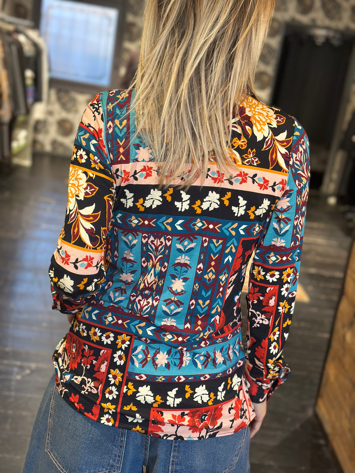 Camicia floreale in jersey _ Dixie