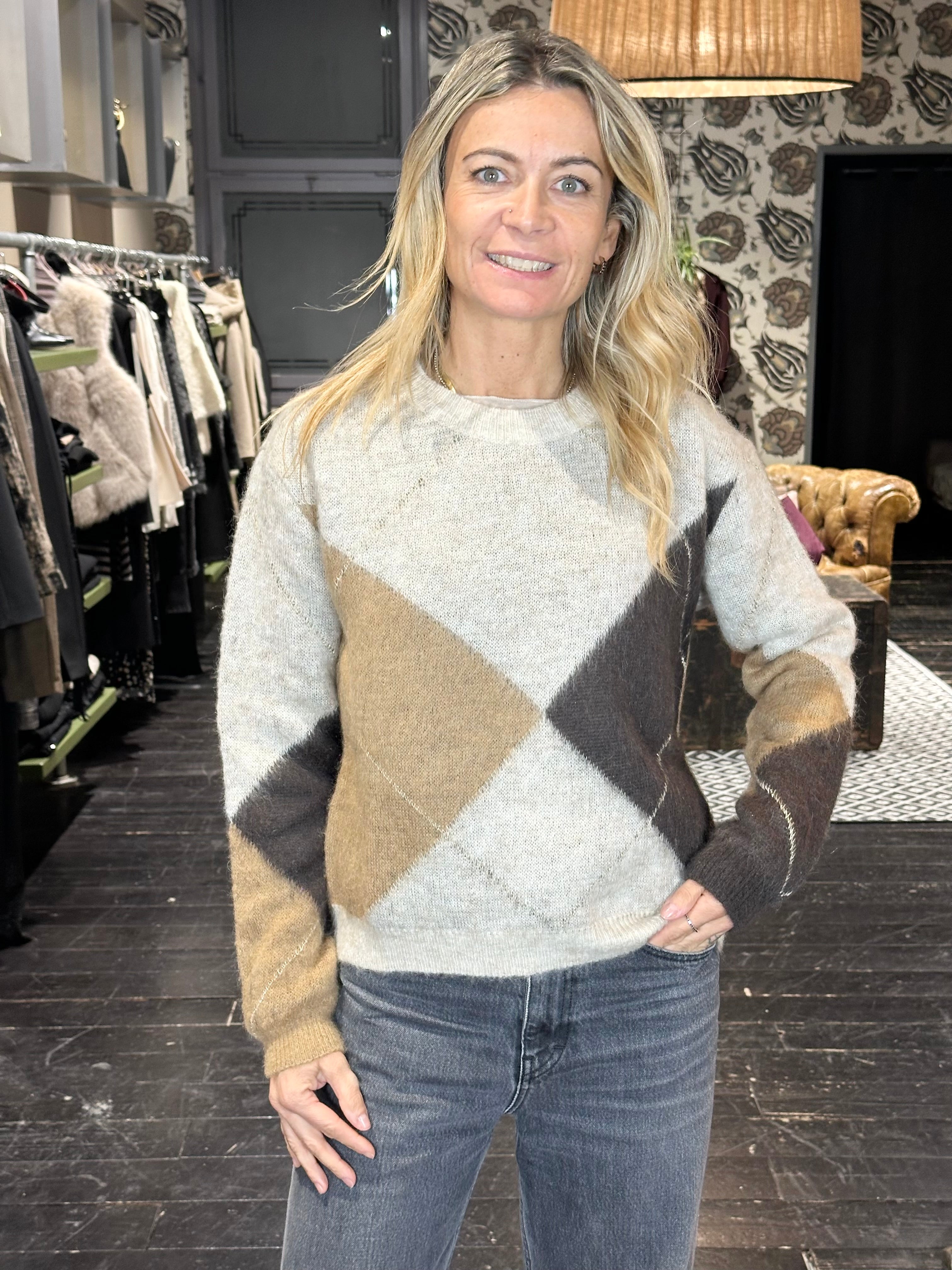 Maglia Rombi Panna _ Souvenir