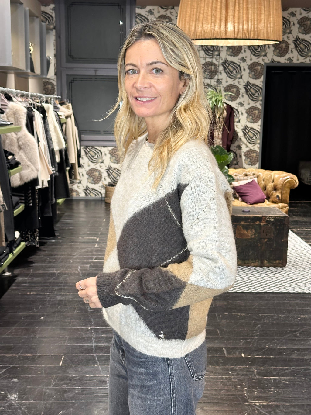 Maglia Rombi Panna _ Souvenir