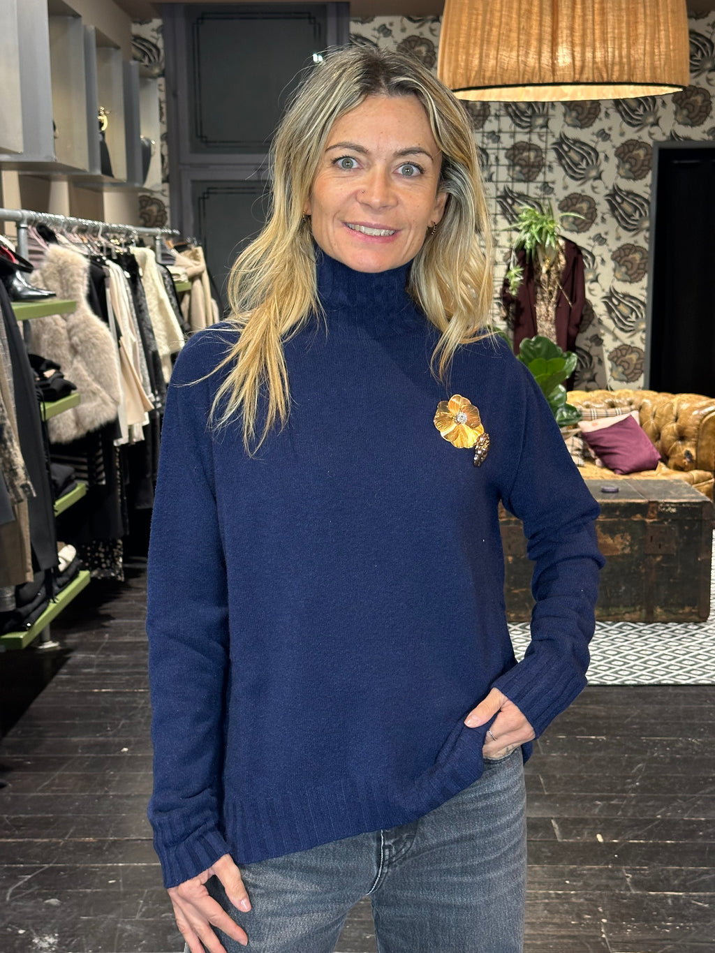 Maglia Over Lupetto Blu _ Souvenir