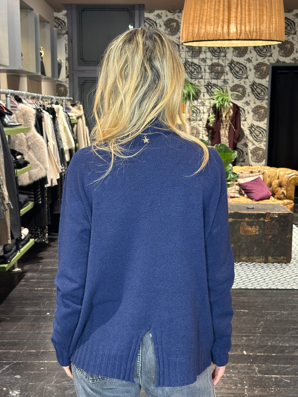 Maglia Over Lupetto Blu _ Souvenir