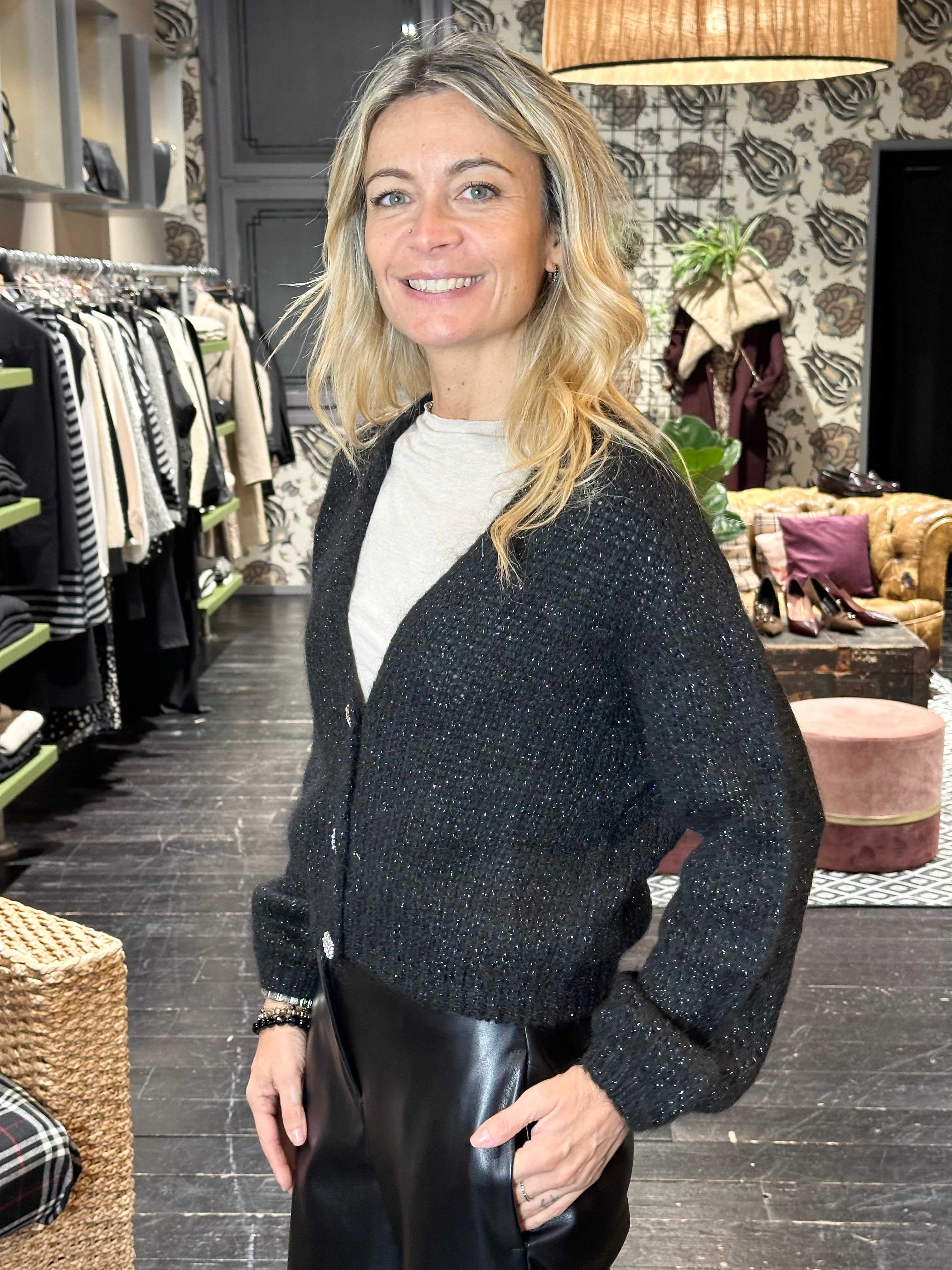 Cardigan Nero _ Souvenir