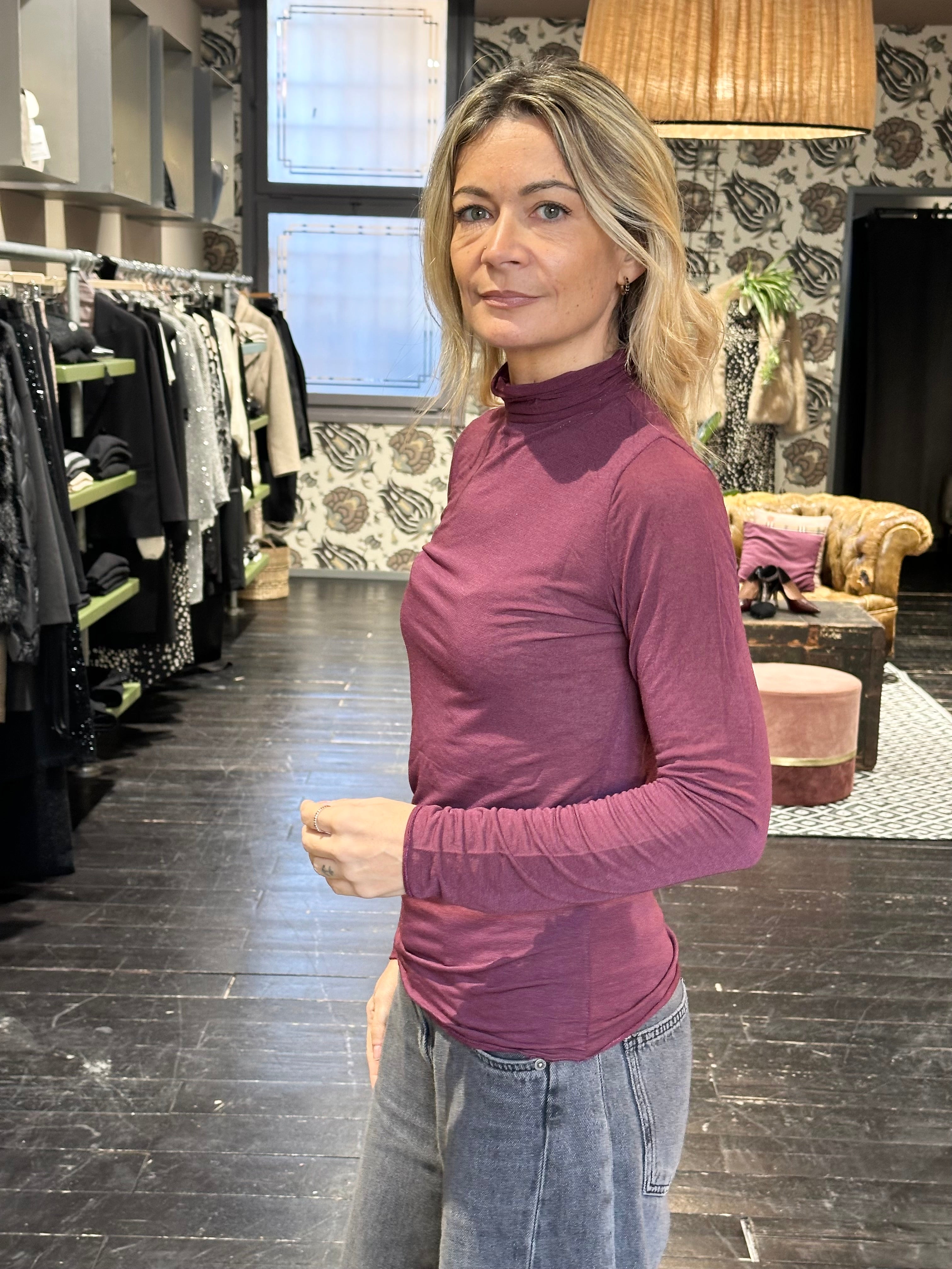 Cachemerina Collo alto Bordeaux _ Mi.LE. for soku