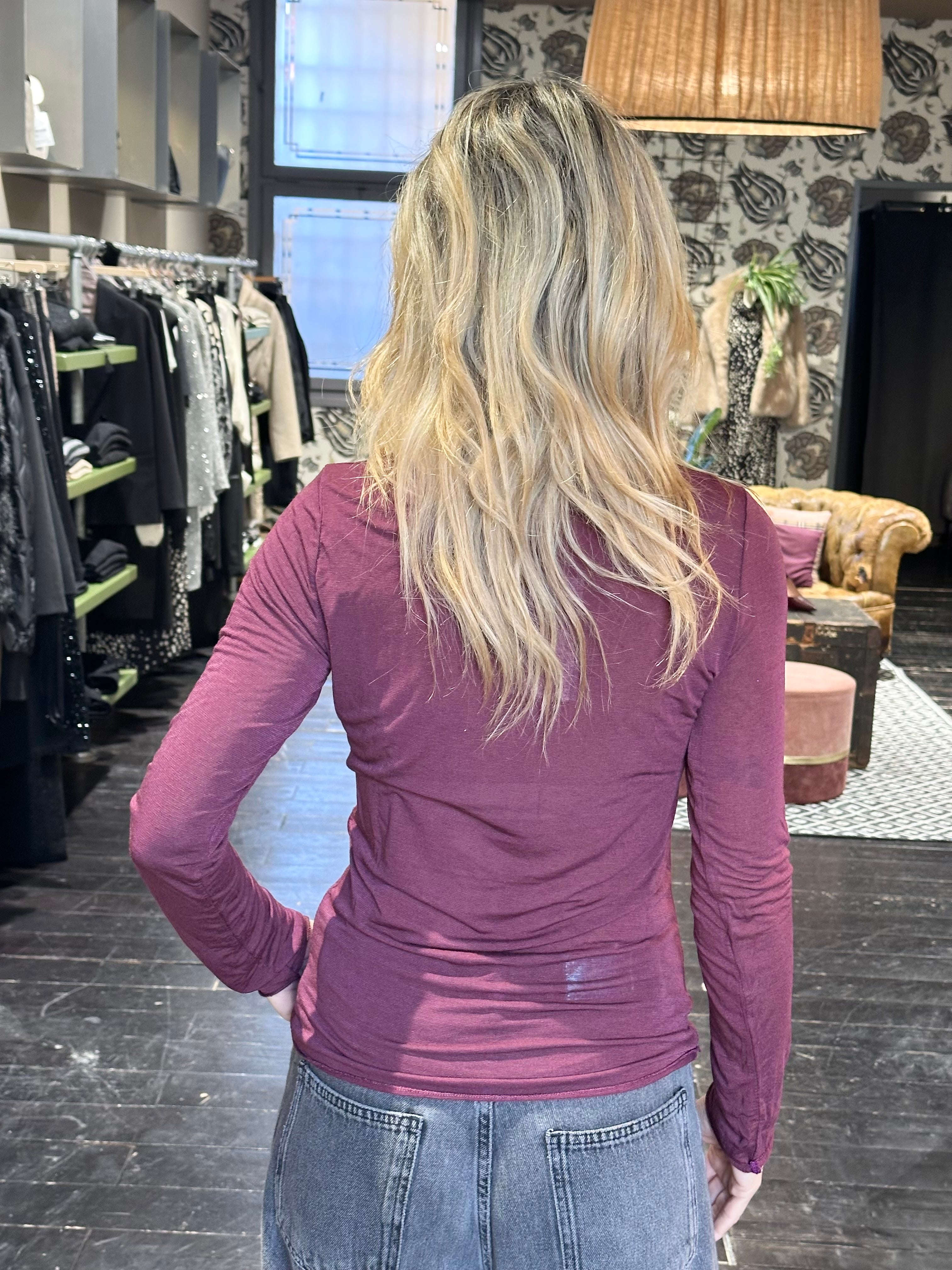 Cachemerina Collo alto Bordeaux _ Mi.LE. for soku