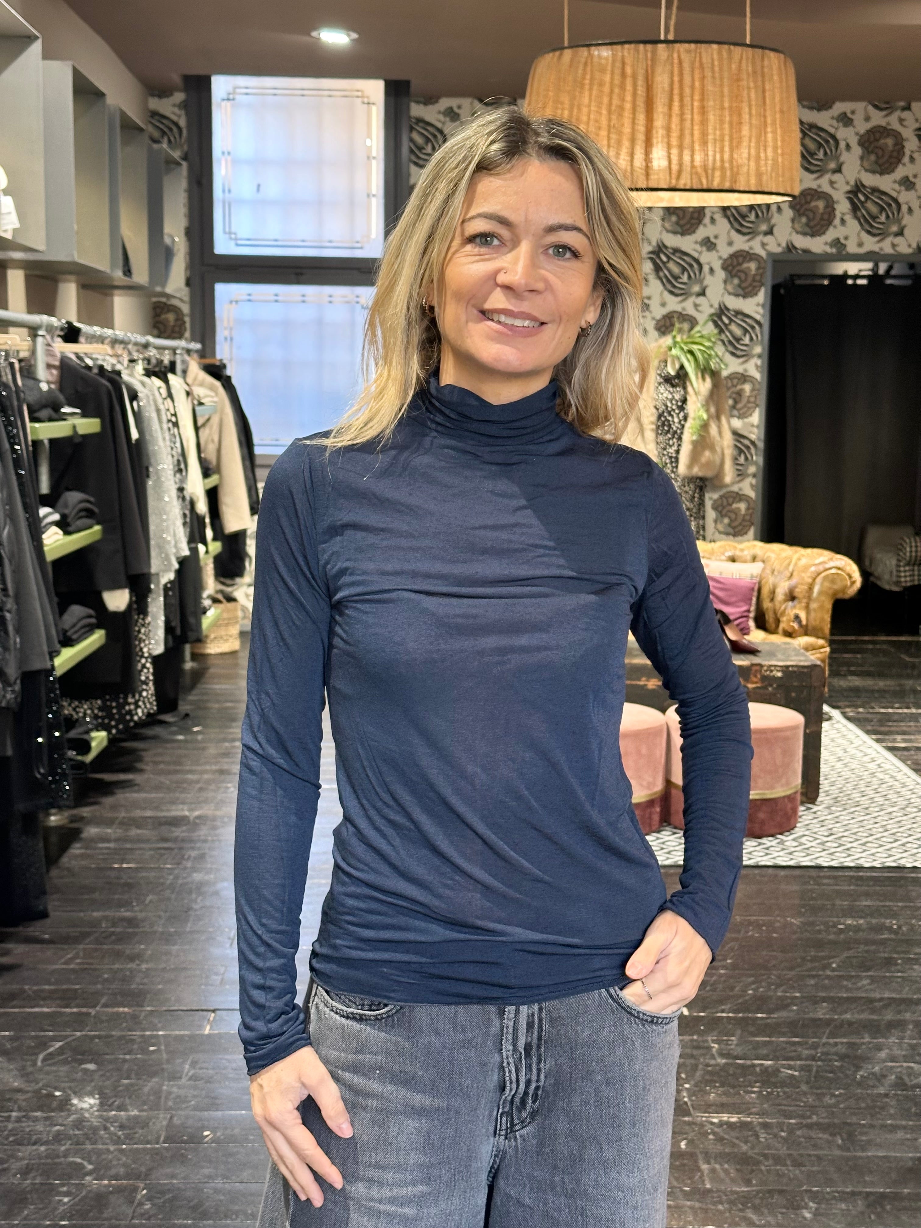 Cachemerina Collo Alto Blu _ Mi.LE. for soku