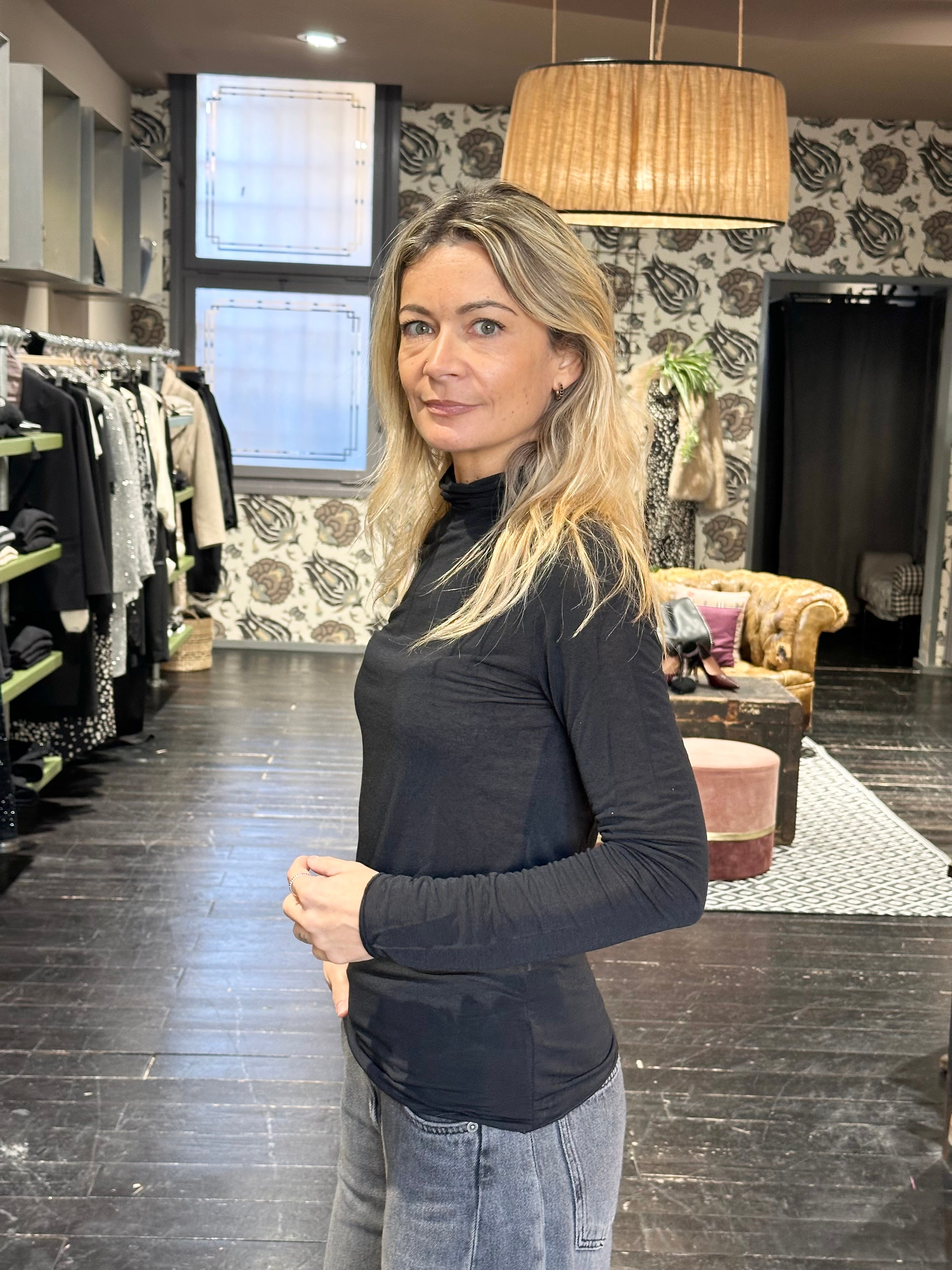 Cachemerina Collo Alto Nero _ MI.LE. for soku