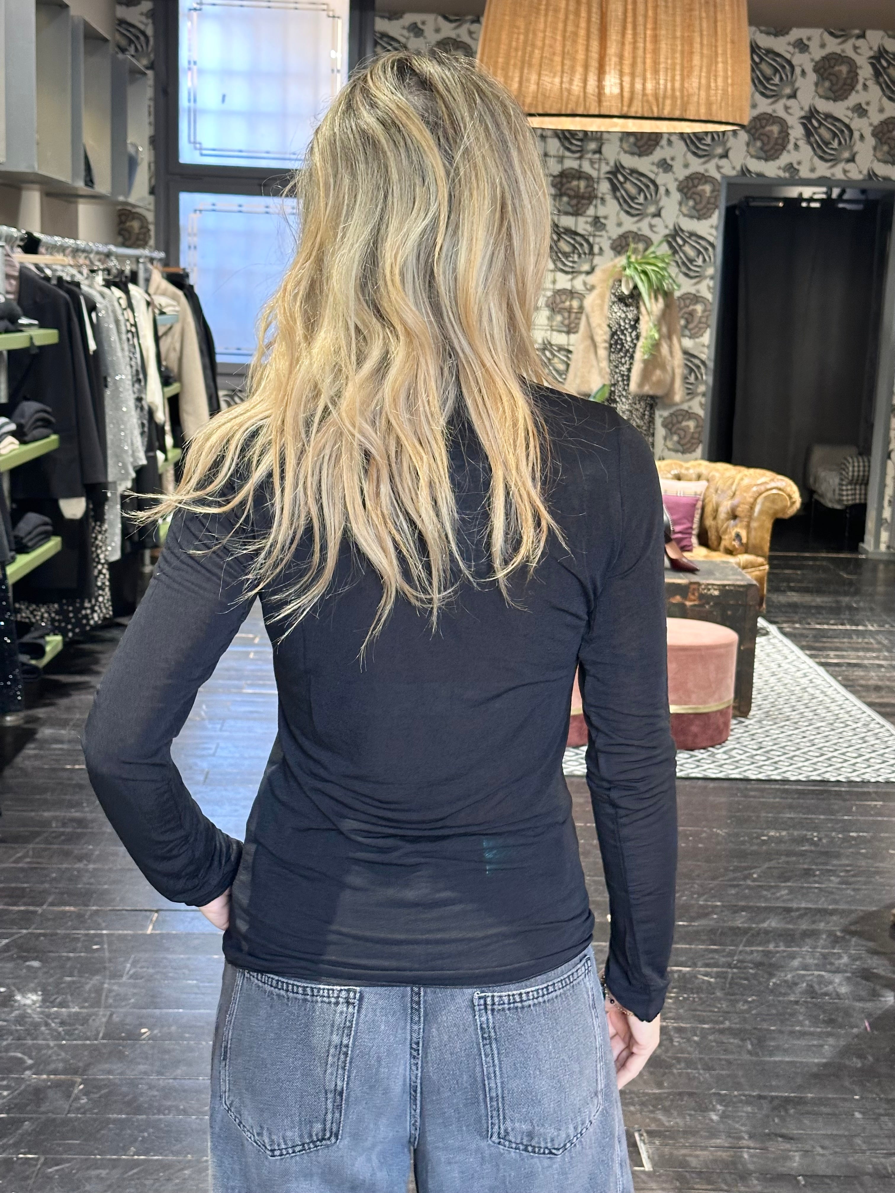 Cachemerina Collo Alto Nero _ MI.LE. for soku