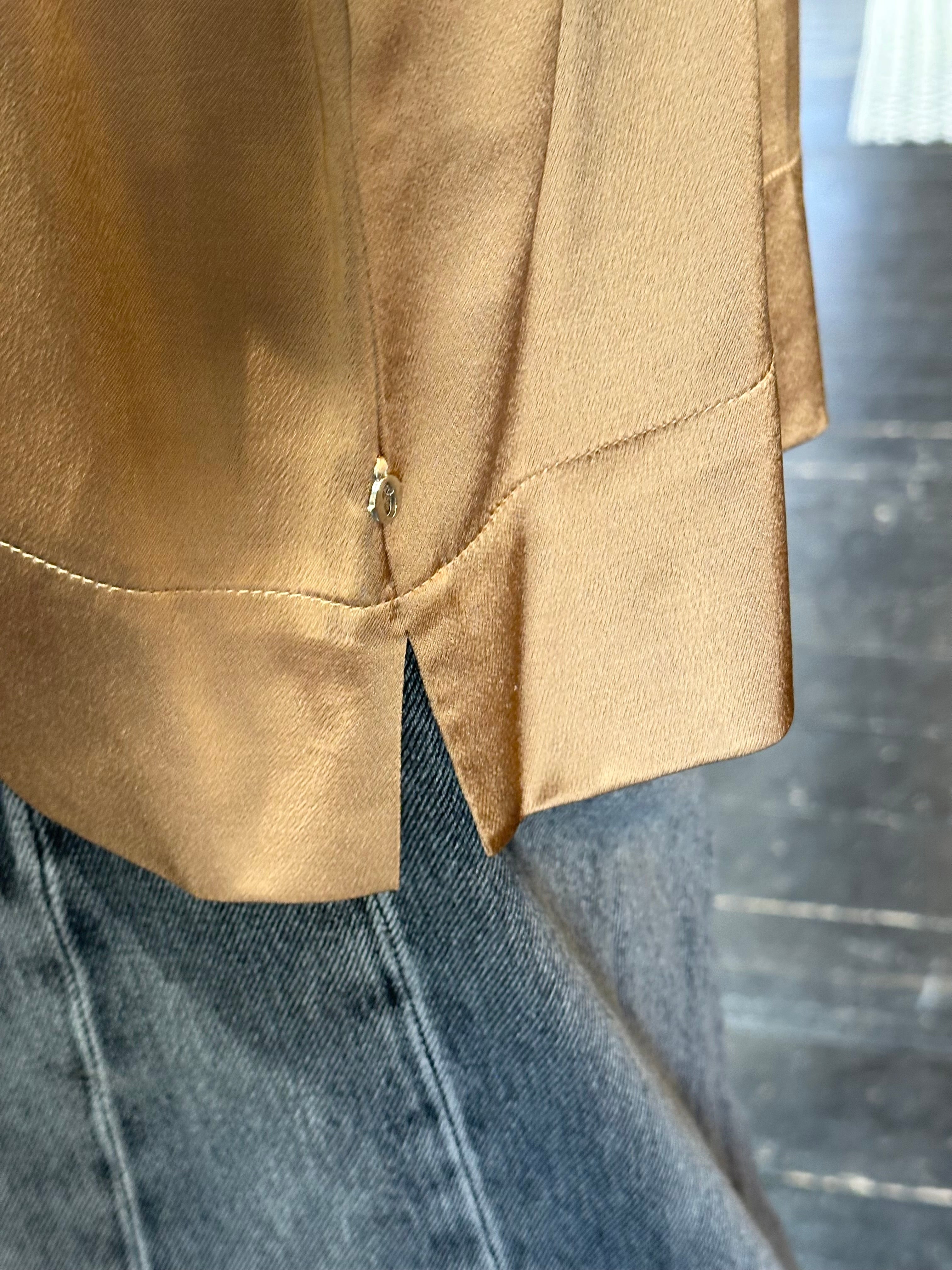 Blusa Girocollo Sesamo _ Ottod'Ame