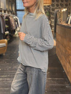 T-Shirt Rigata Moro/ Panna _ Dixie