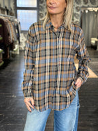 Camicia Check Senape Over _ MI.LE. for soku