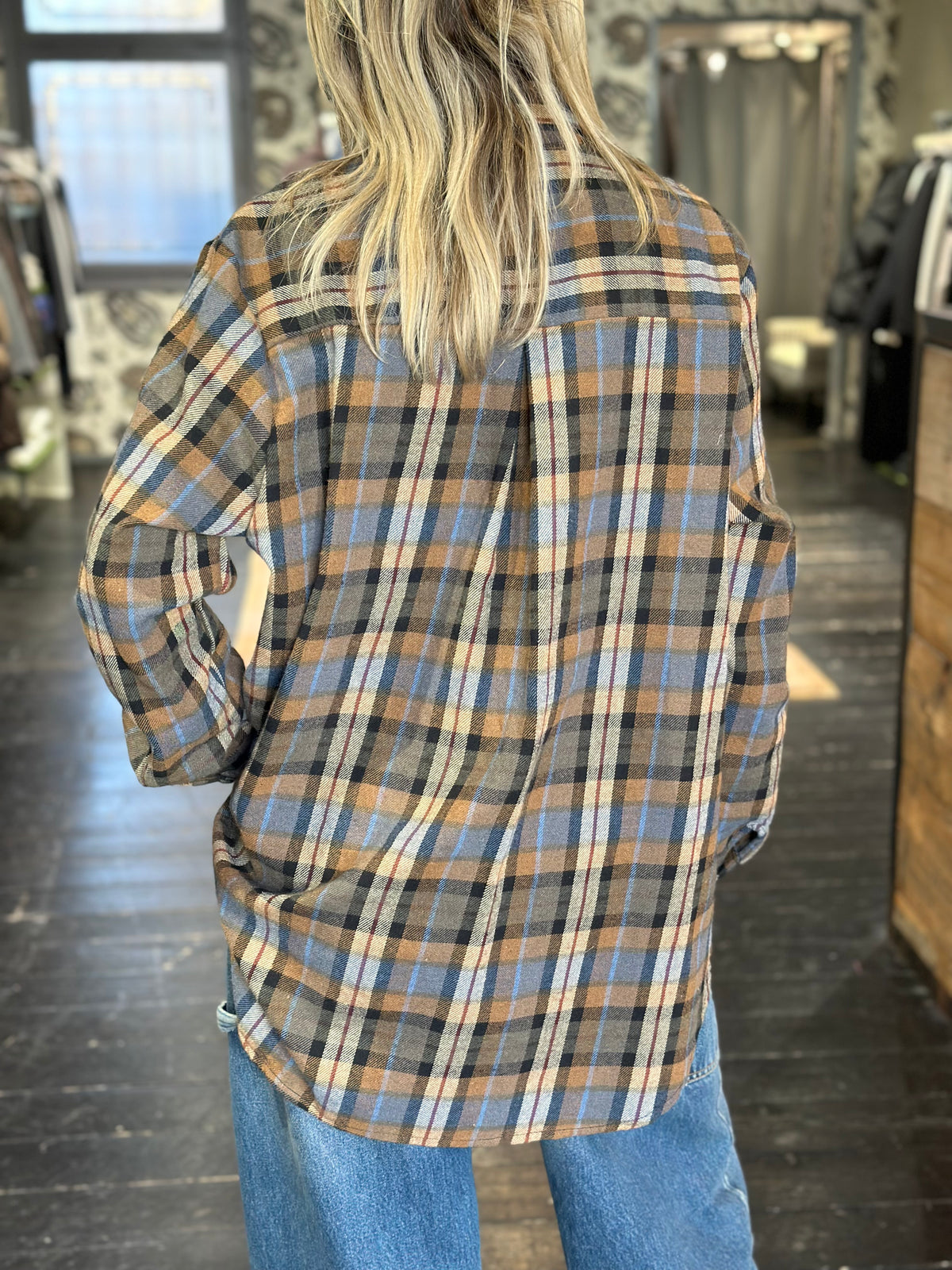Camicia Check Senape Over _ MI.LE. for soku