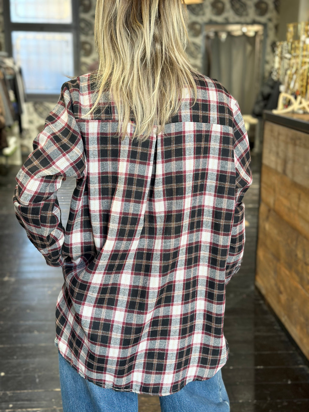 Camicia Check Nero/Bordeaux _ MI.LE. for soku