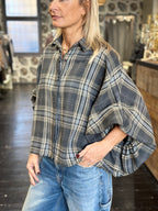 Camicia Check grigio Ampia _ Mi.LE. for soku