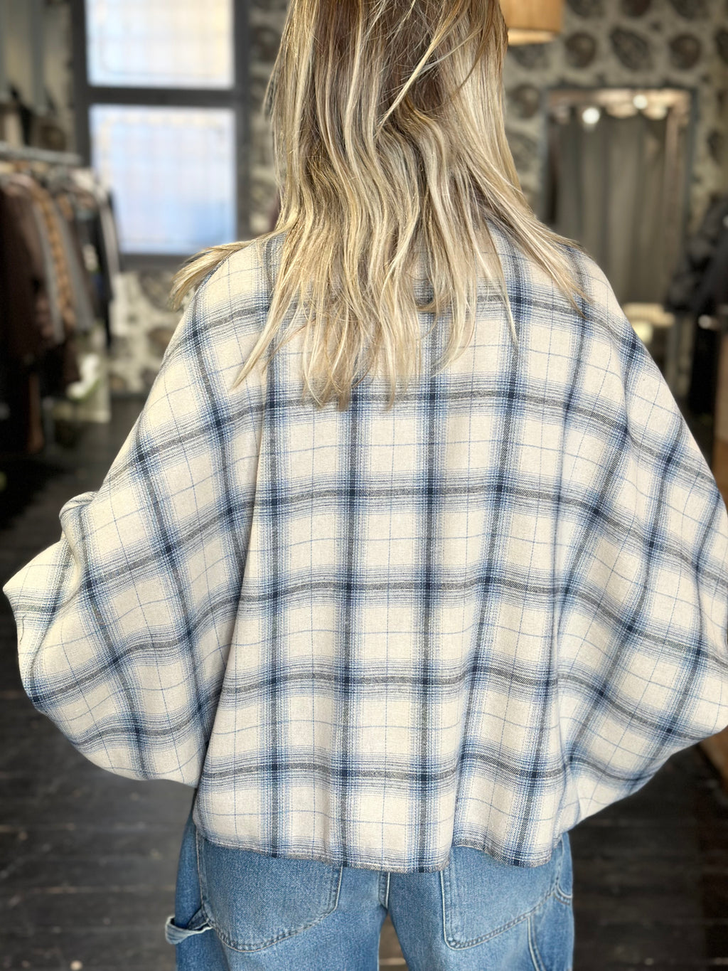 Camicia Check Panna Ampia _ MI.LE. for soku