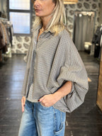 Camicia Pied de Poule Ampia _ MI.LE. for soku