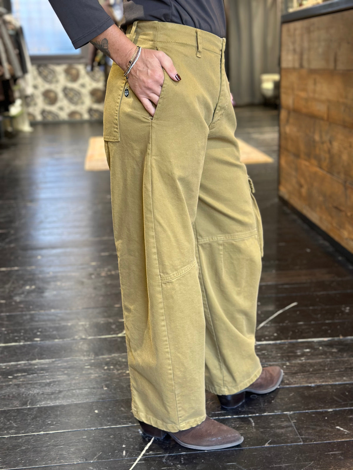 Pantalone cargo senape _ MI.LE. for soku