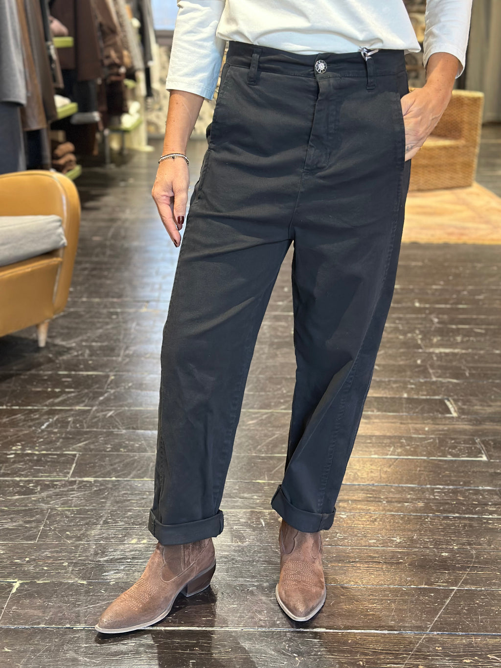 Pantalone baggy Nero _ MI.LE. for soku