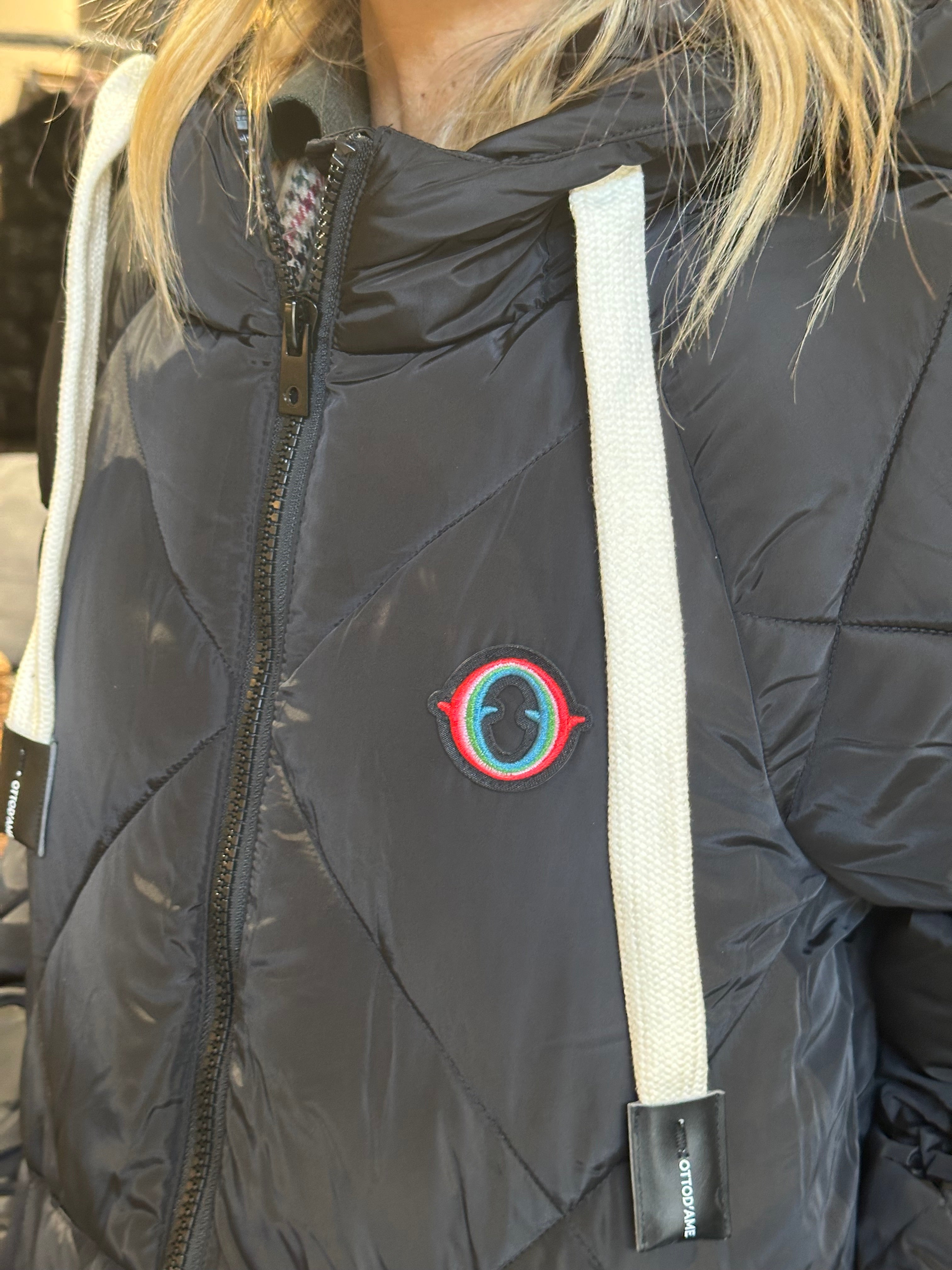 Piumino Lungo Nero _ Ottod'Ame