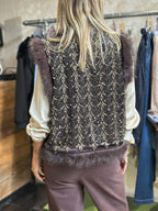 Gilet velluto moro con paillettes _ Souvenir