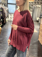 Maglia scollo a barca Bordeaux _ Souvenir