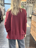 Maglia scollo a barca Bordeaux _ Souvenir