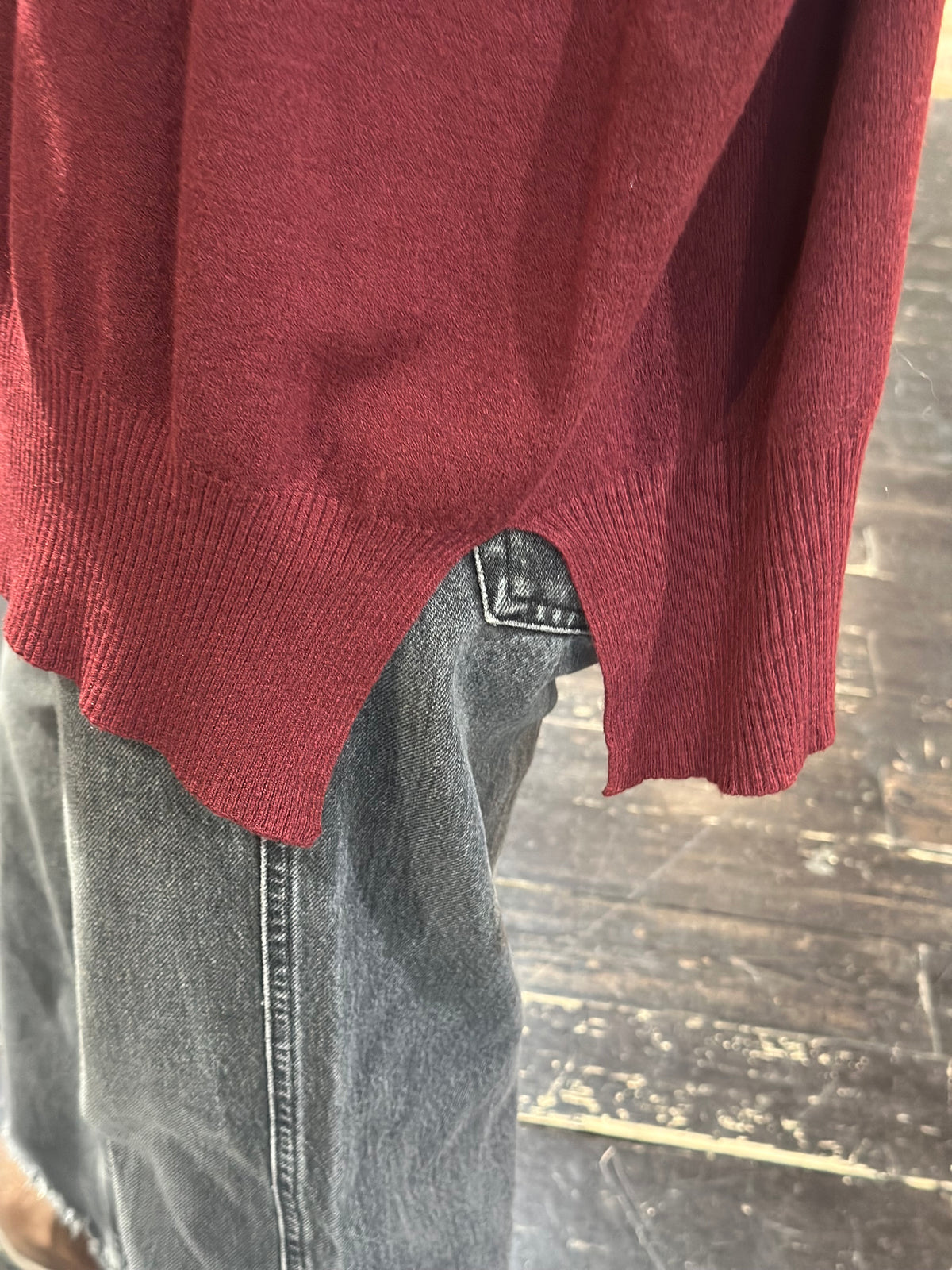 Maglia scollo a barca Bordeaux _ Souvenir