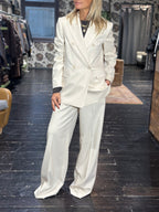 Pantalone gessato con micro paillettes _ Souvenir