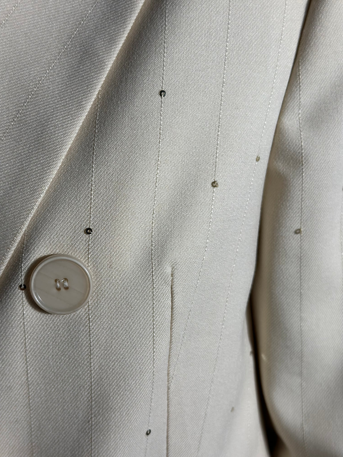 Giacca gessata con micro paillettes _ Souvenir