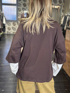 T-shirt doppia manica moro _ Vicolo