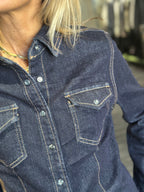 Camicia in denim blu scuro | MI.LE. for soku