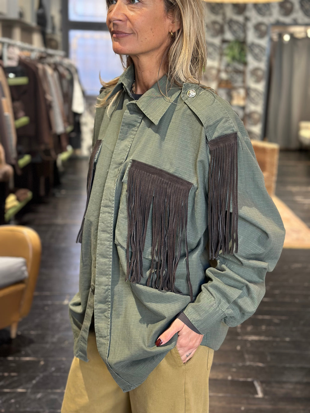 Camicia frange scamosciate _ MI.LE. for soku