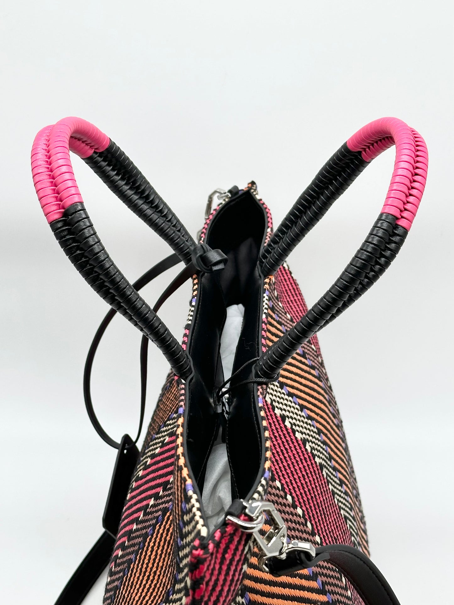 Borsa in Raphia Fucsia