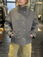 Giaccone corto pied-de-poule  _ MI.LE. for soku