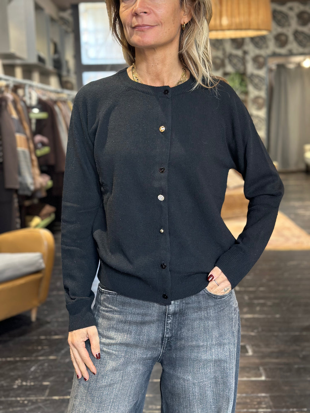 Cardigan Nero _ Vicolo