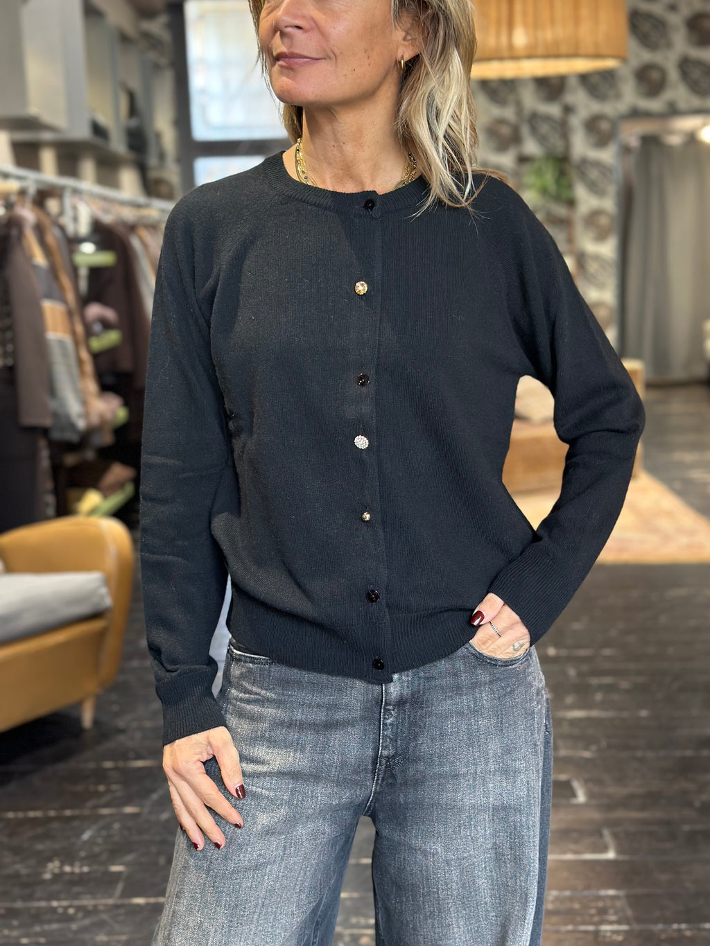Cardigan Nero _ Vicolo