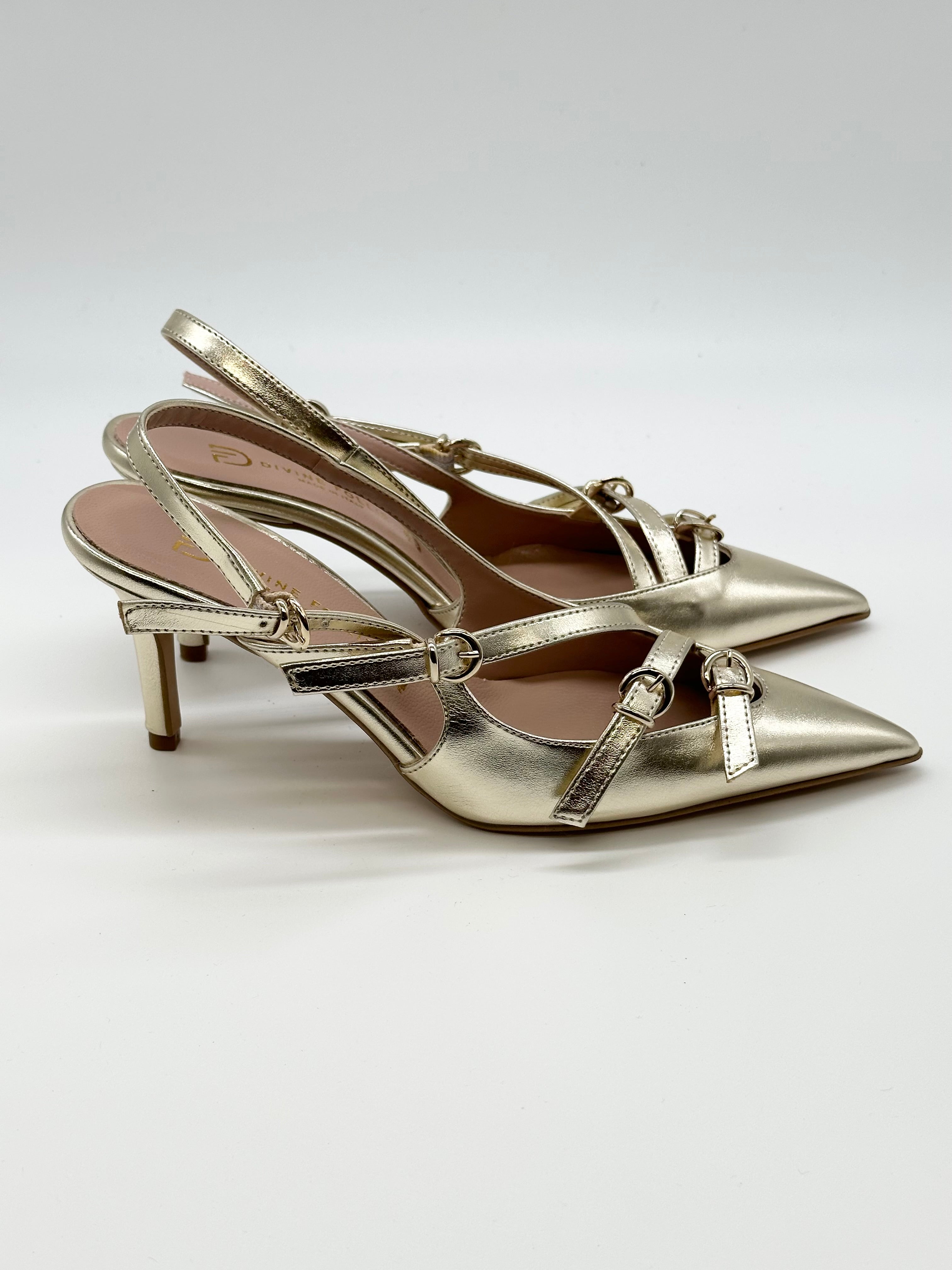 Slingback Oro _ Divine Follie