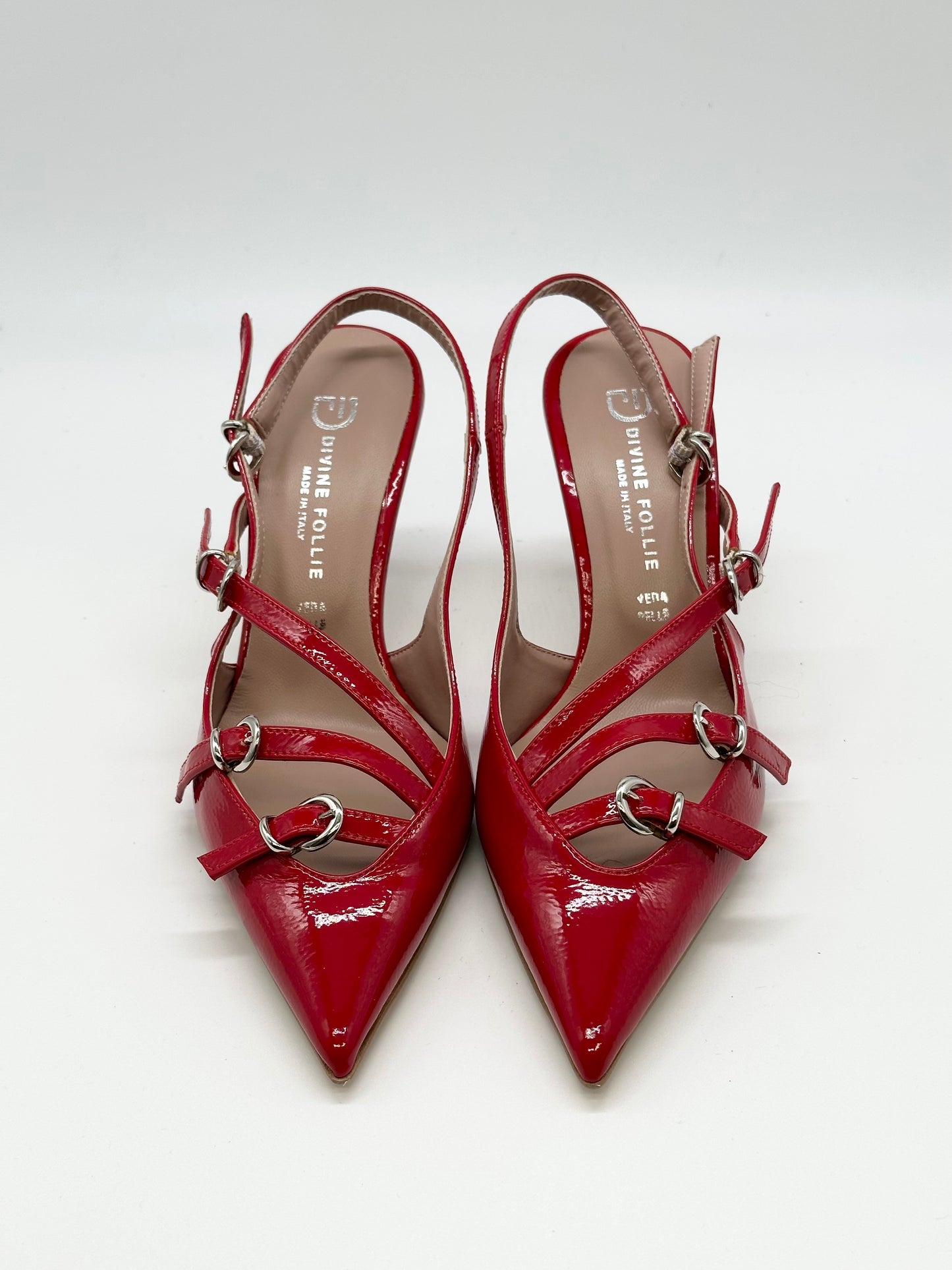 Slingback Rosso