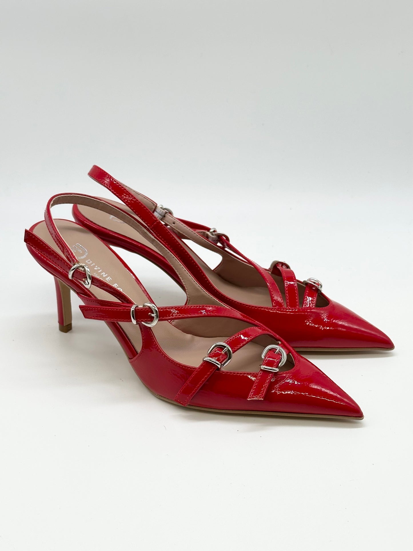 Slingback Rosso