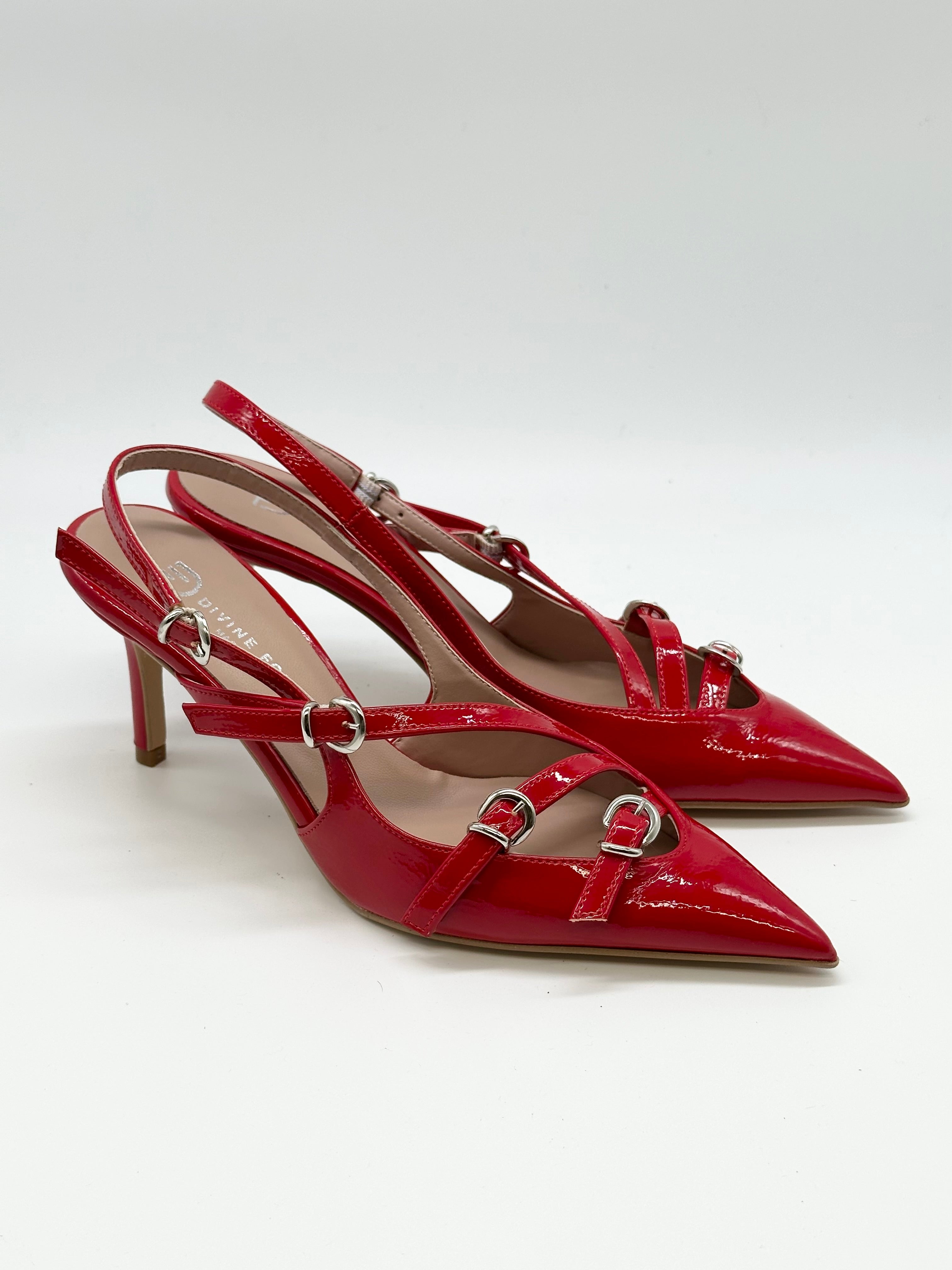 Slingback Rosso _ Divine Follie