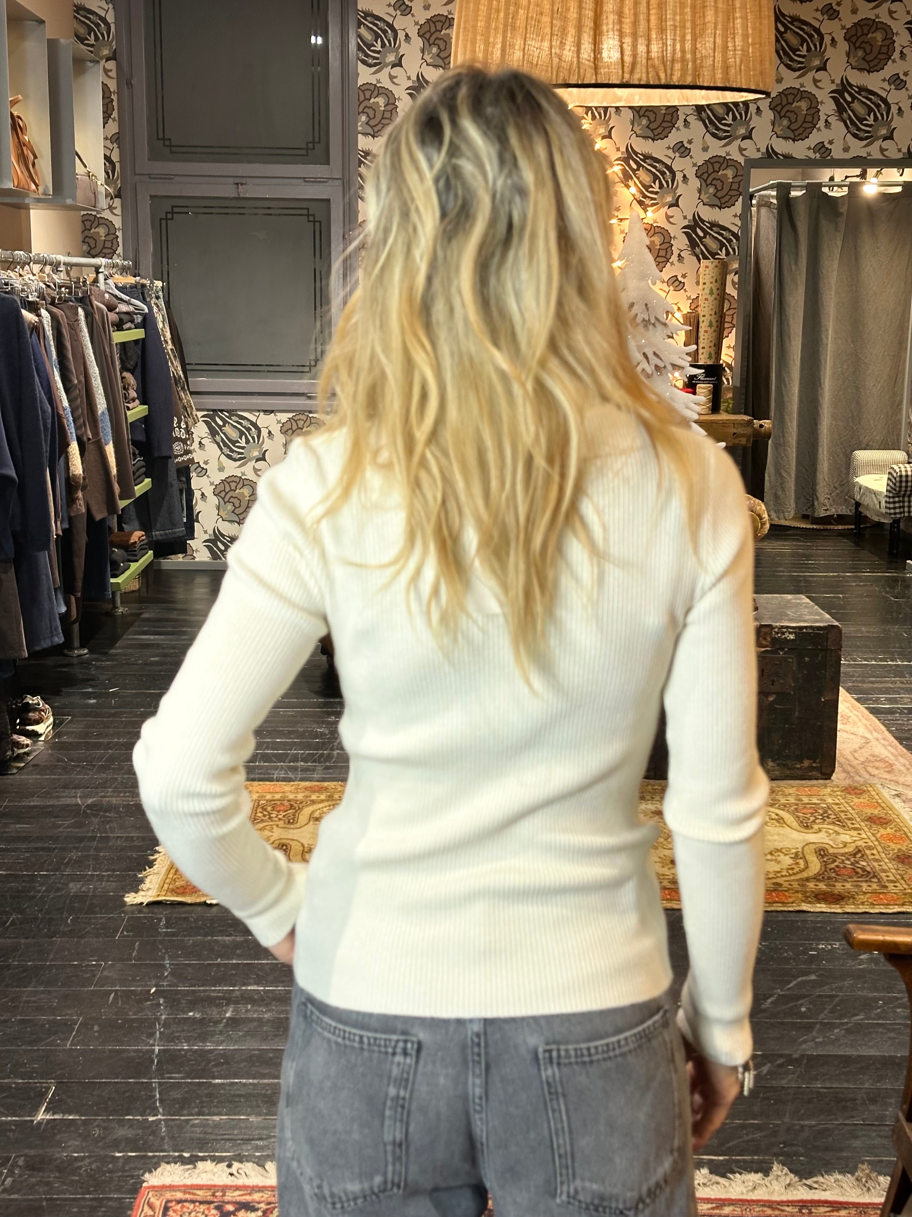 Maglia Cut-Out Panna _ MI.LE. for soku