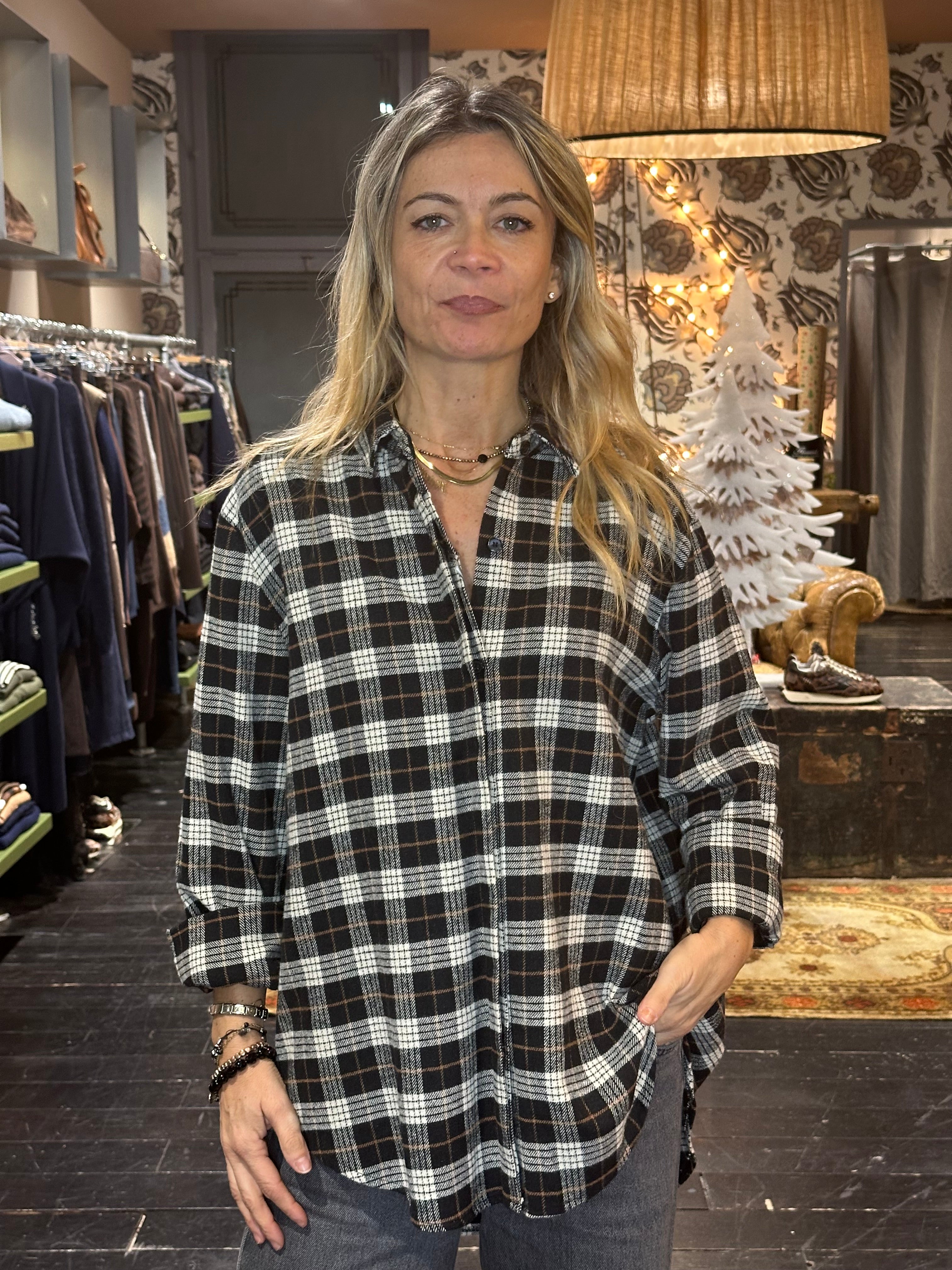 Camicia Check Nero _ MI.LE. for soku