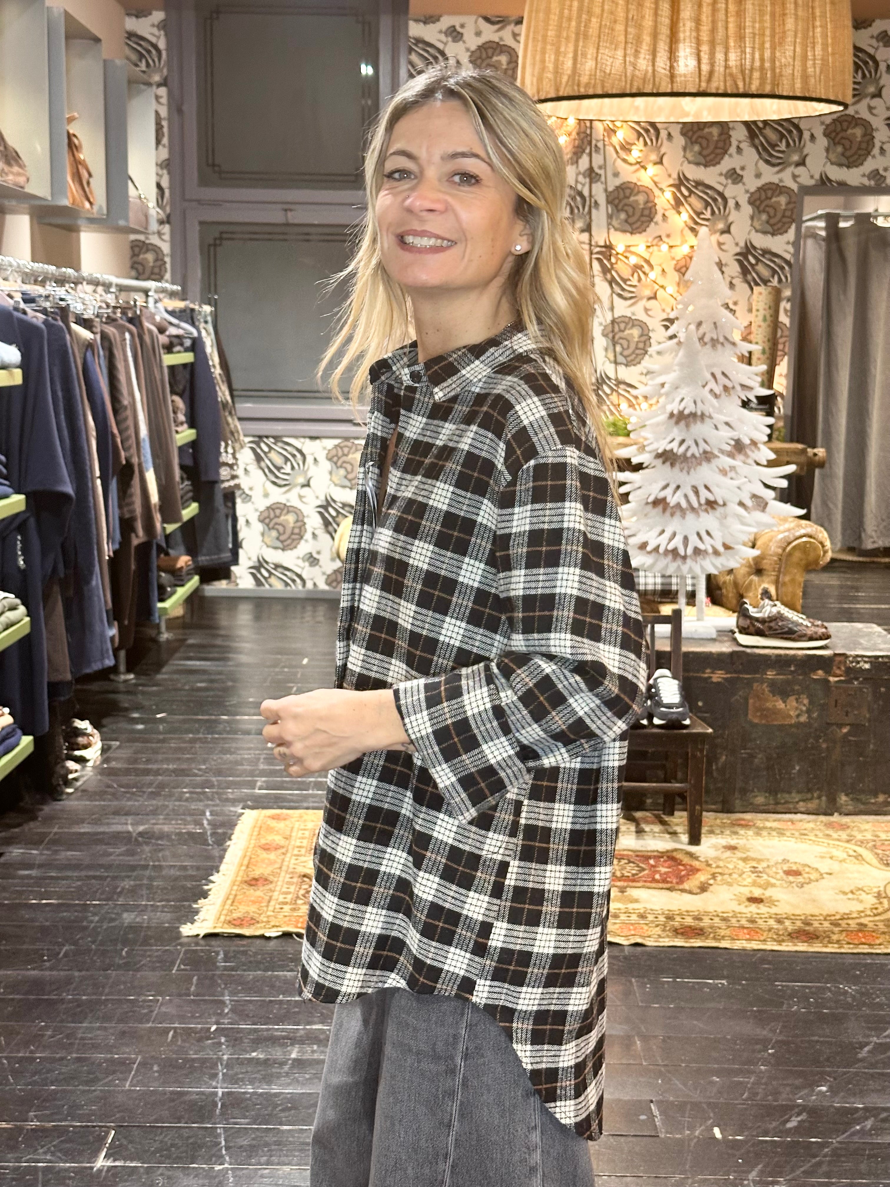 Camicia Check Nero _ MI.LE. for soku