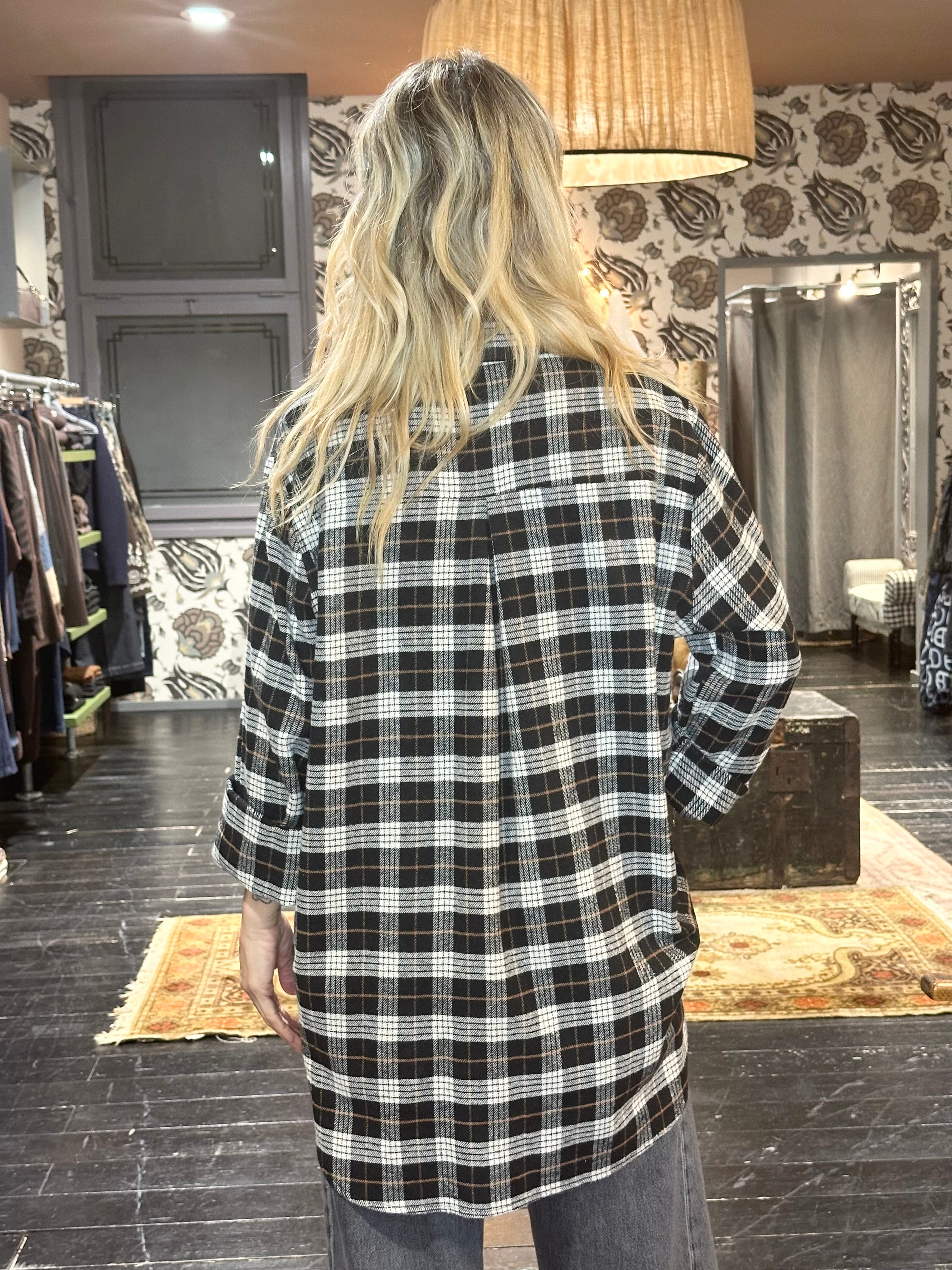 Camicia Check Nero _ MI.LE. for soku