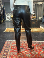 Pantalone Ecopelle Nero _ Vicolo
