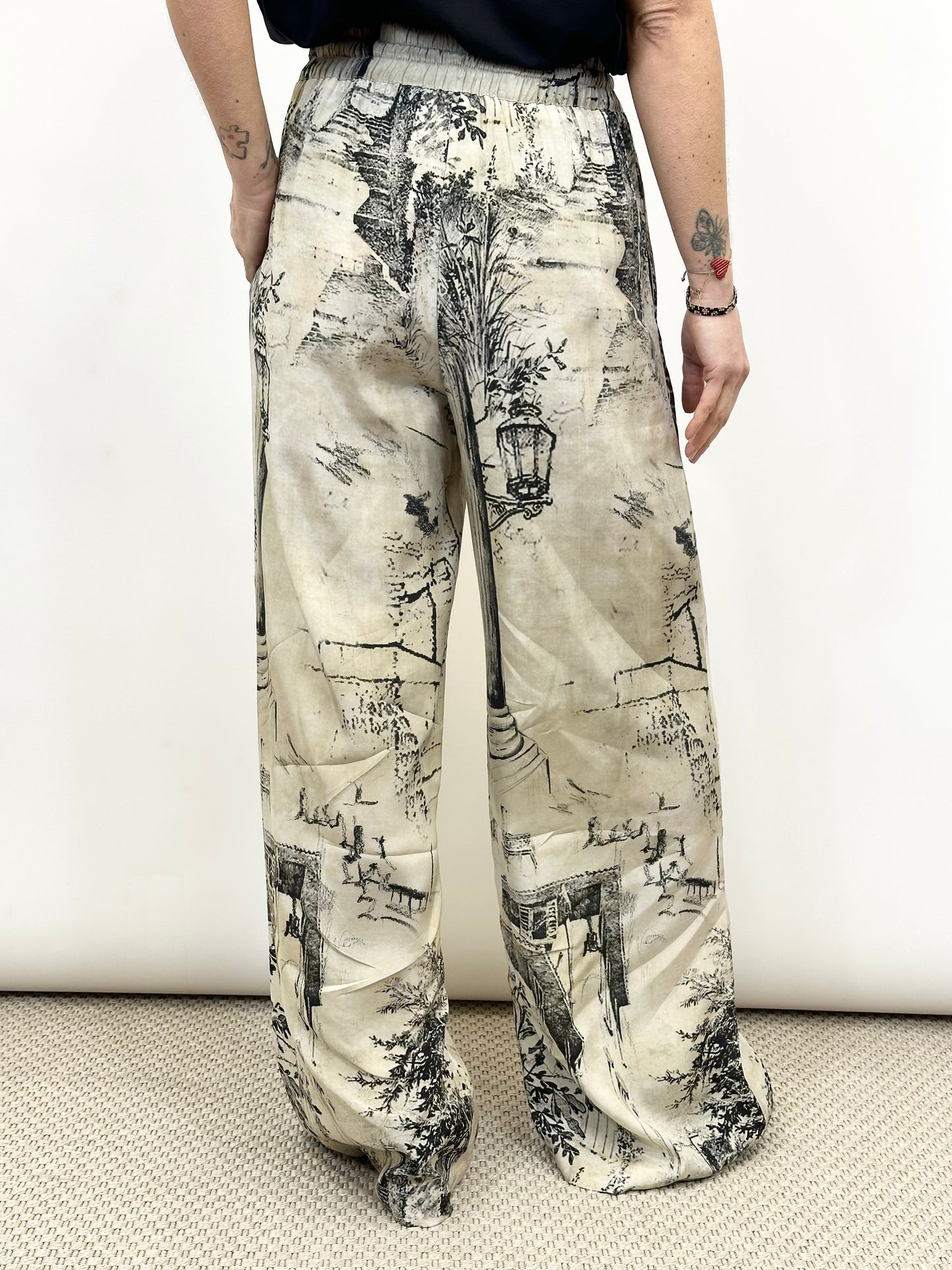 Pantalone toile de jouy