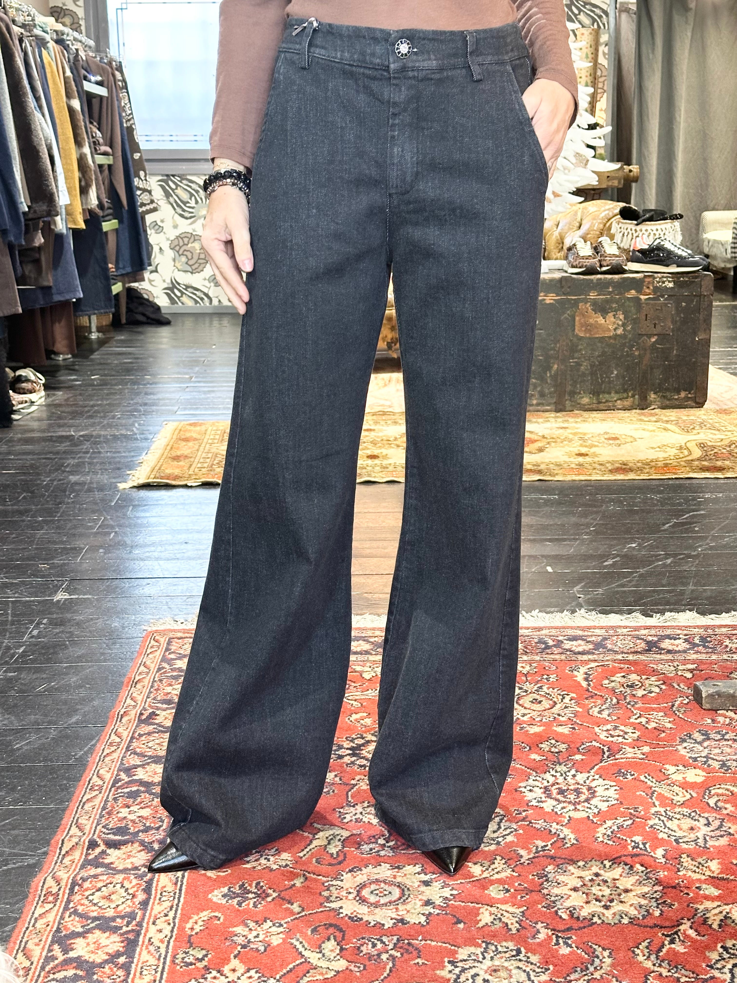 Jeans Palazzo Nero _ MI.LE. for soku