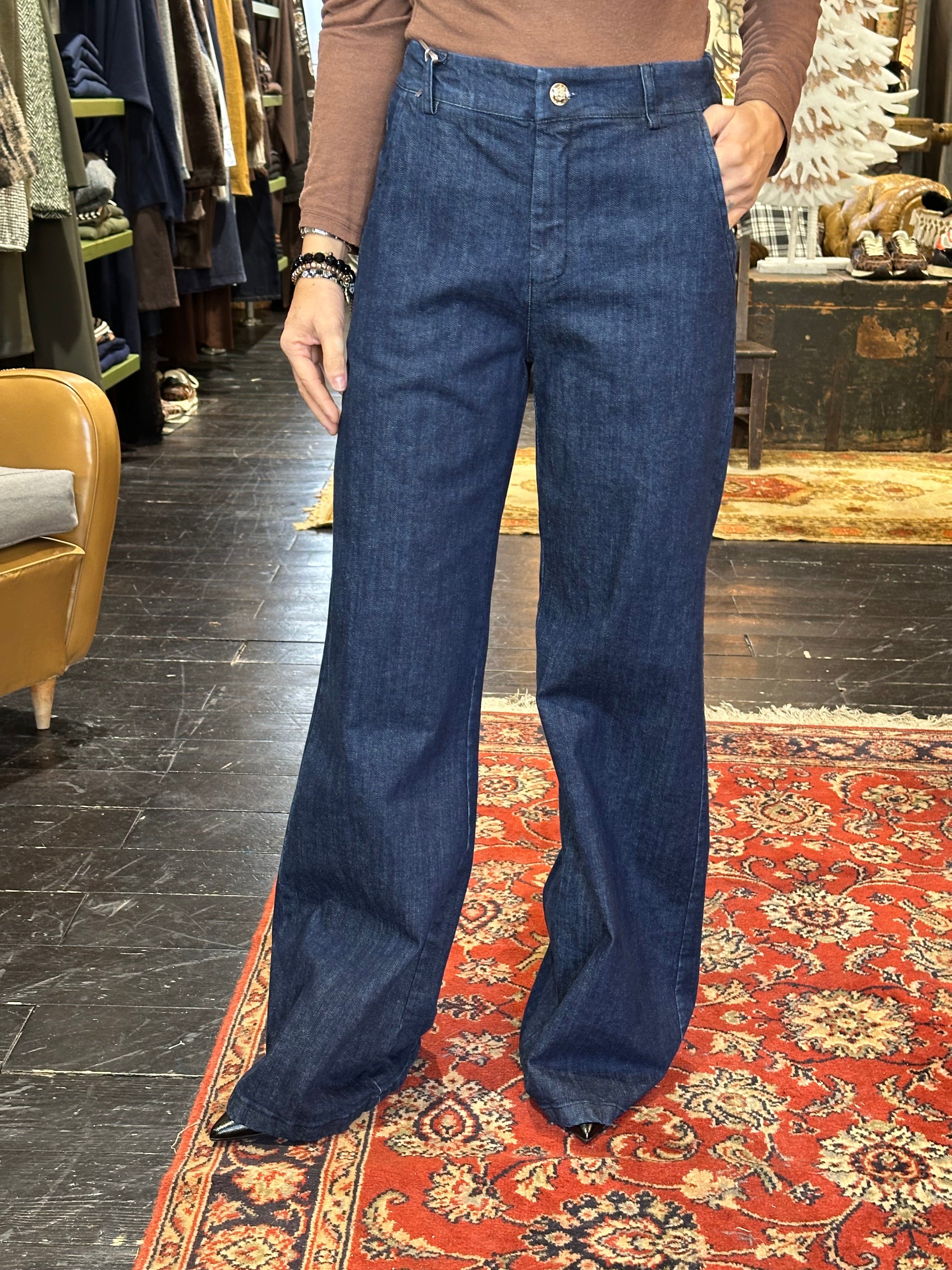 Jeans Palazzo Blu _ MI.LE. for soku