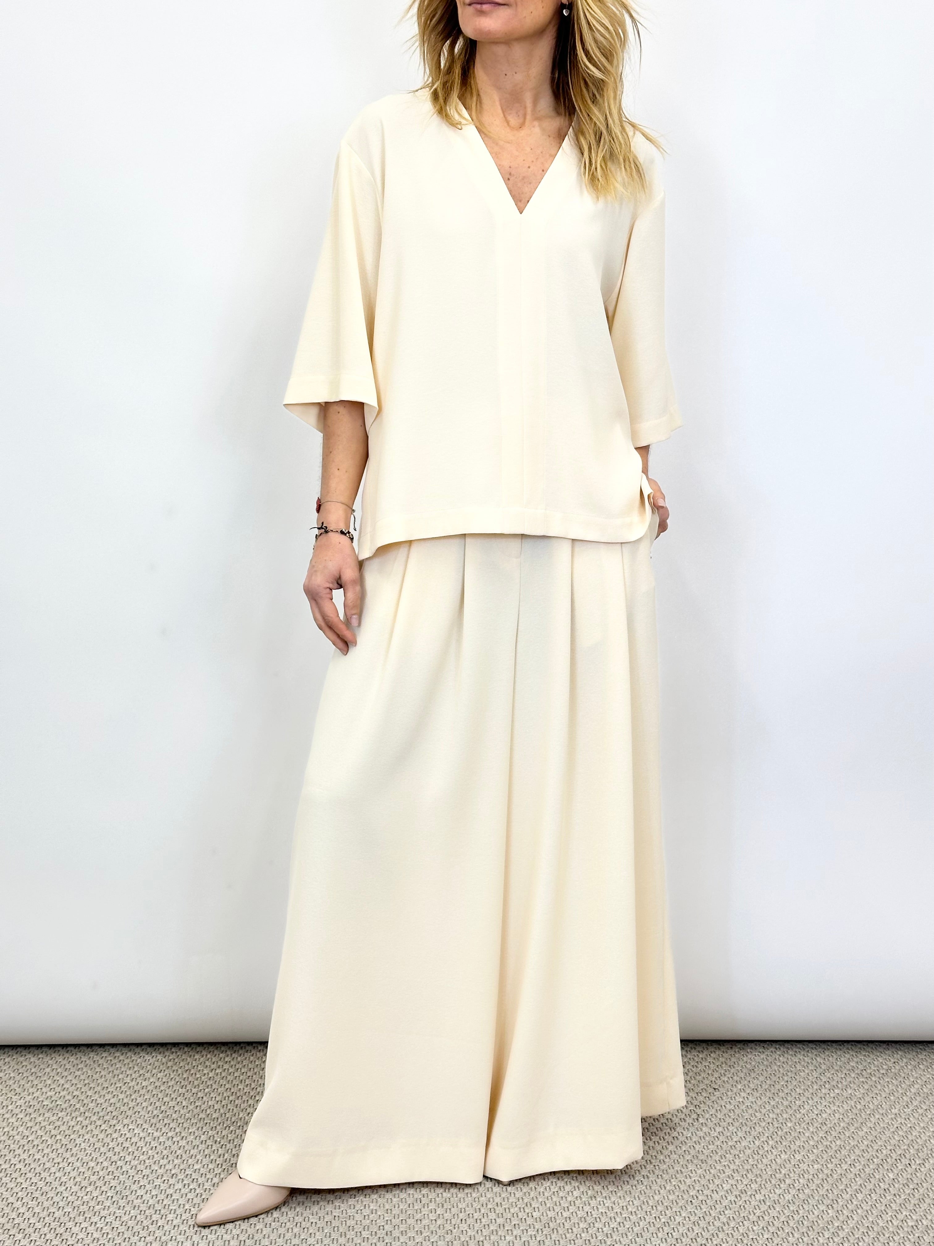 Casacca Scollo a V Latte _ Ottod'Ame