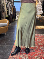 Gonna Satin Verde _ MI.LE. for soku